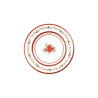 Piatti Red Royal Natale 21 cm 8 pz | Pietrangioli