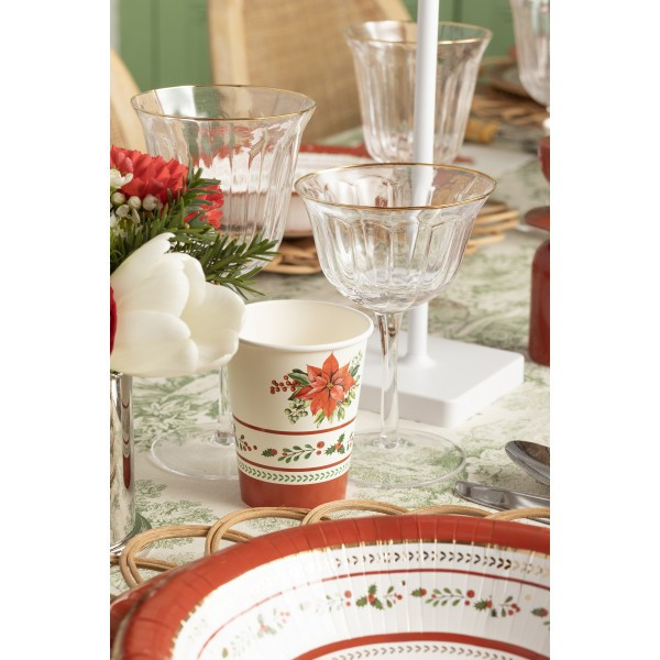 Bicchieri natalizi Red Royal 250 cc - 8 pz