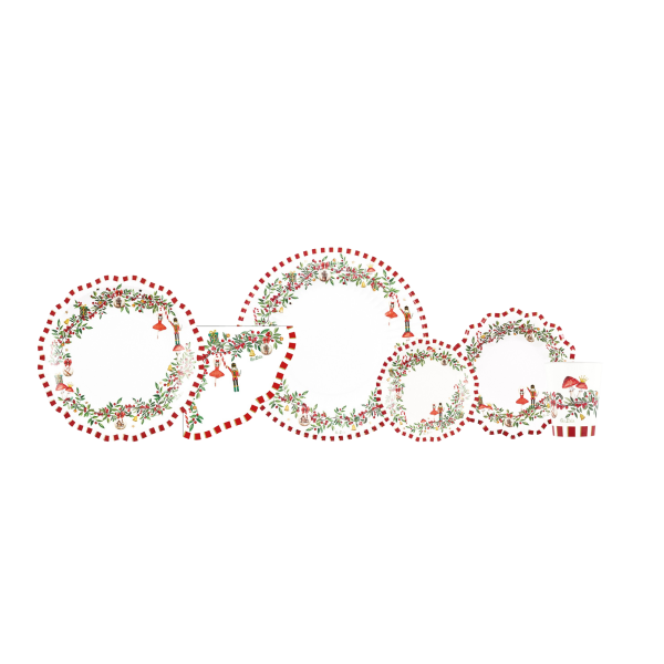 Piatto Christmas Vintage 21cm 8pz