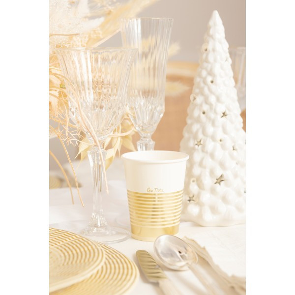 Bicchieri Elegance Gold 250cc 8pz