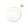 Piatti Gold Liberty 21 cm 8 pz | Pietrangioli