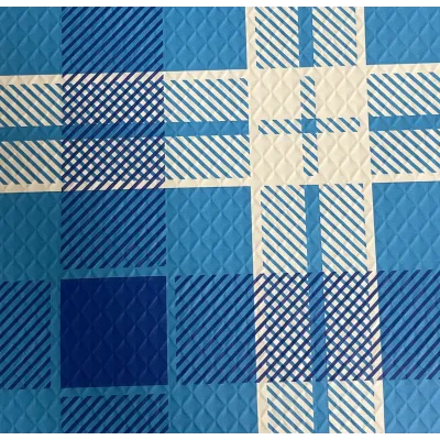 Tovaglie di carta a quadretti blu 100x100 cm - 50 pz