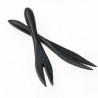 Forchettine Sushi Bamboo Nere 9 cm 12 pz | Pietrangioli