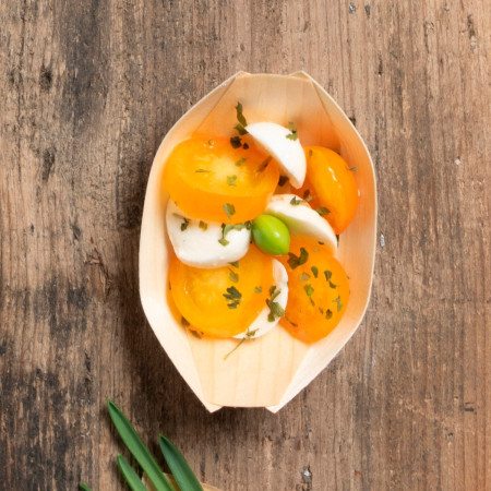 Barchette Foglia di Legno 22,5 cm 25 pz | Pietrangioli