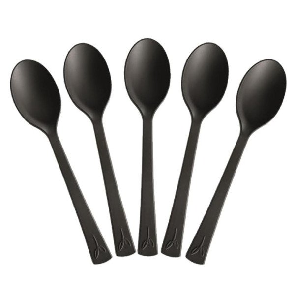 Cucchiaino "mini" 10 cm Nero - 100 pz