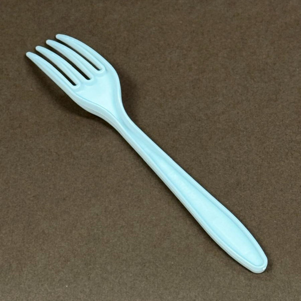 Forchettine mini compostabili in Mater-Bi bianche 12 cm - 100 pz
