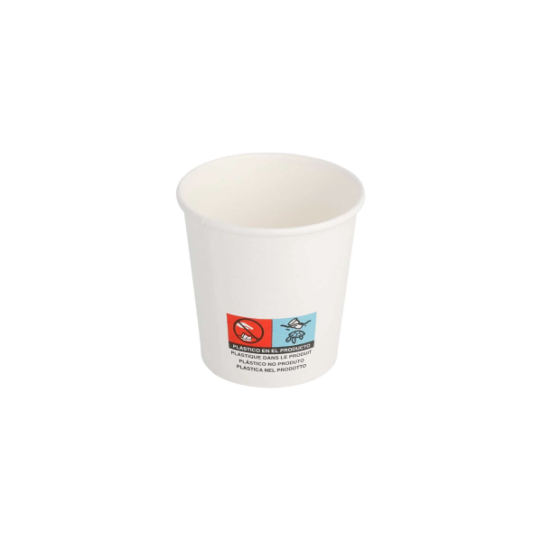 Bicchieri da Caffè Bianchi da 75ml 1 Parete - 50pz