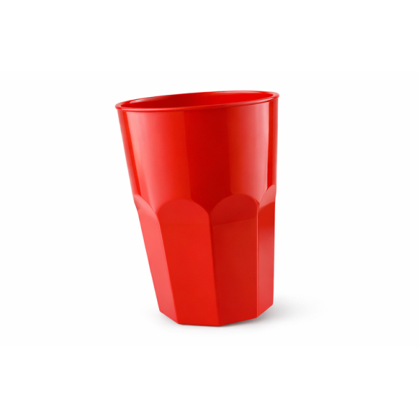 Bicchiere Infrangibile Rosso 300cc - 8pz