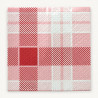 Tovaglie di carta a quadretti Risto-Scozzese rosse 100x100 cm - 50 pz