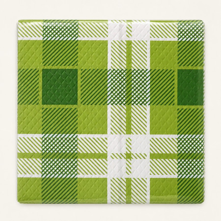 Tovaglie Scozzese Verde 100x100 cm 50 pz | Pietrangioli