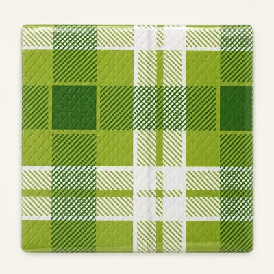Tovaglie di carta a quadretti Risto-Scozzese verdi 100x100 cm - 50 pz