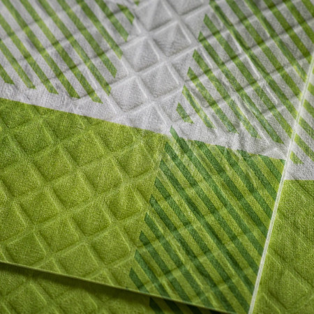 Tovaglie Scozzese Verde 100x100 cm 50 pz | Pietrangioli