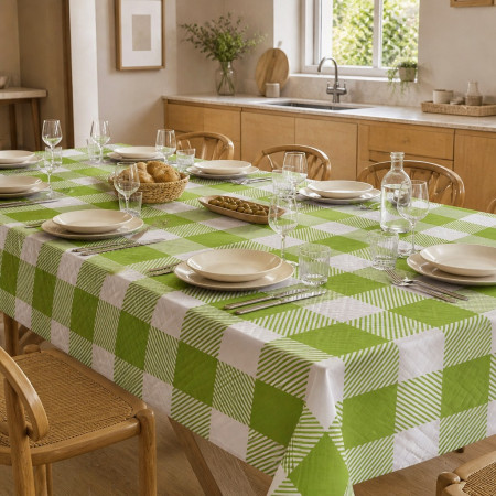Tovaglie Scozzese Verde 100x100 cm 50 pz | Pietrangioli