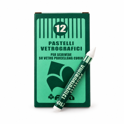 Pastelli vetrografici Fila bianchi per vetro e porcellana - 12 pz