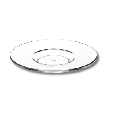 Piattini per tazza caffè riutilizzabili in SAN trasparente Ø 10,5 cm - 6 pz