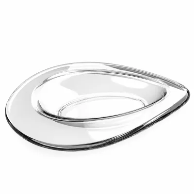 Piattini finger food Ellipse 10 ml in SAN trasparente riutilizzabili - 6 pz