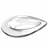 Piattini finger food Ellipse 10 ml in SAN trasparente riutilizzabili - 6 pz