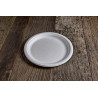 Piatti piani compostabili in polpa di cellulosa Ø 26 cm - 50 pz