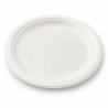 Piatti piani compostabili in polpa di cellulosa Ø 22 cm - 50 pz