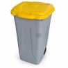 Bidone carrellato 100 litri Mobil Plastic con coperchio colorato - raccolta differenziata