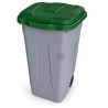 Bidone carrellato 100 litri Mobil Plastic con coperchio colorato - raccolta differenziata