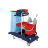 Carrello multiuso per pulizie VDM Ideabase 12 con secchio e strizzatore