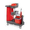 Carrello multiuso per pulizie VDM IdeaTop 6 con pressa per mop 4100P