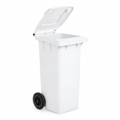 Bidone carrellato 120 litri Mobil Plastic con ruote e coperchio - raccolta differenziata