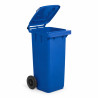 Bidone carrellato 120 litri Mobil Plastic con ruote e coperchio - raccolta differenziata