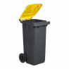 Bidone carrellato 120 litri Mobil Plastic con ruote e coperchio - raccolta differenziata