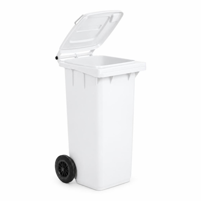Bidone carrellato 240 litri Mobil Plastic con ruote e coperchio - raccolta differenziata