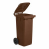 Bidone carrellato 240 litri Mobil Plastic con ruote e coperchio - raccolta differenziata