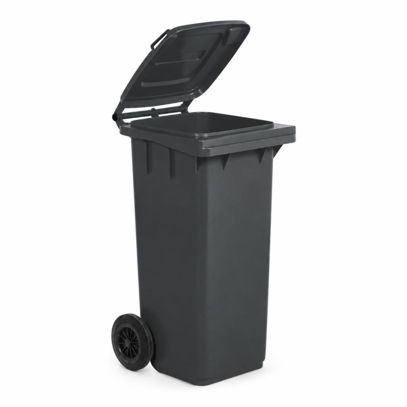 Bidone carrellato 240 litri Mobil Plastic con ruote e coperchio - raccolta differenziata