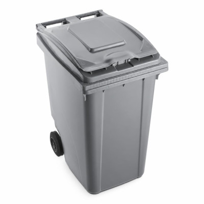 Bidone carrellato 360 litri Mobil Plastic con ruote e coperchio - raccolta differenziata