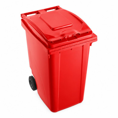 Bidone carrellato 360 litri Mobil Plastic con ruote e coperchio - raccolta differenziata