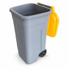 Bidone carrellato 100 litri Mobil Plastic con coperchio colorato - raccolta differenziata
