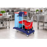 Carrello multiuso per pulizie VDM Ideabase 12 con secchio e strizzatore