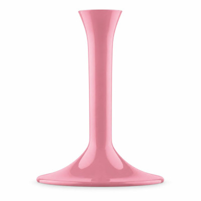 Gambi rosa per flute, calici e coppe champagne in plastica - 20 pz