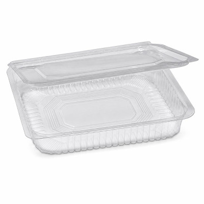 Vaschette in PET trasparenti con coperchio incernierato Cuki - varie misure - 50 pz