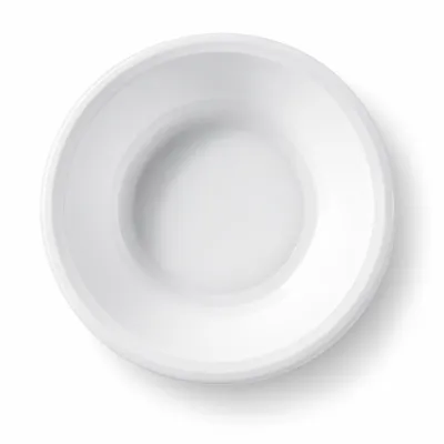 Piatto fondo riutilizzabile bianco round