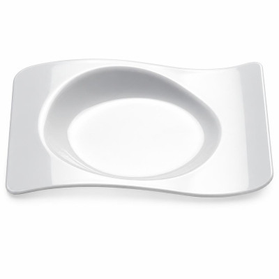 Piatti da dessert riutilizzabili trasparenti Forma Design 22x18 cm - 12 pz