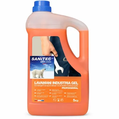 Lavamani sgrassante con microgranuli Sanitec Industria Gel 5 L