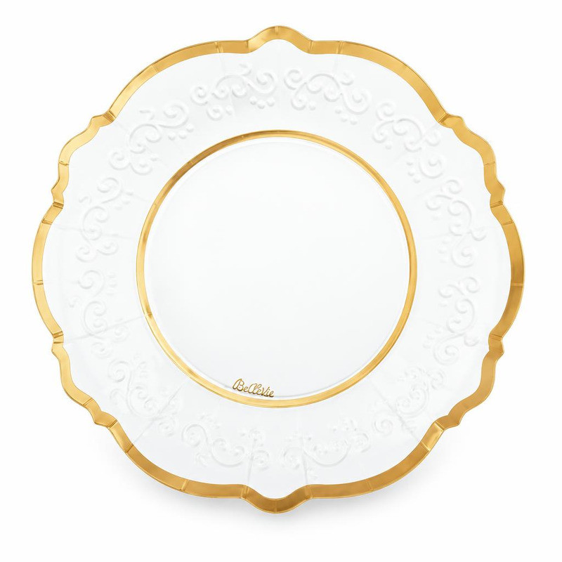 Piatti di carta Gold Liberty 21 cm - 8 pz