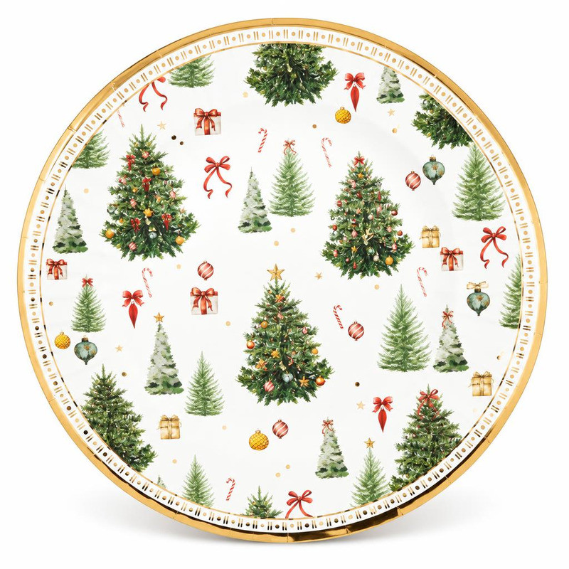 Sottopiatti natalizi Christmas Forest 33 cm - 6 pz