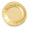 Piatti di carta oro 27 cm - 8 pz