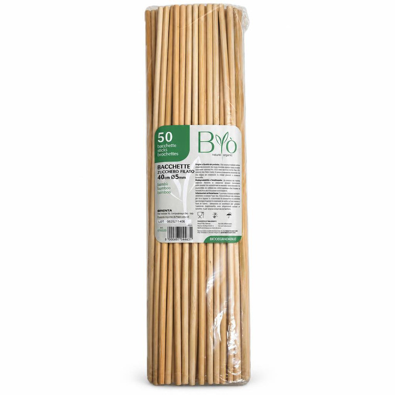 Bastoncini per zucchero filato 40 cm - 50 pz