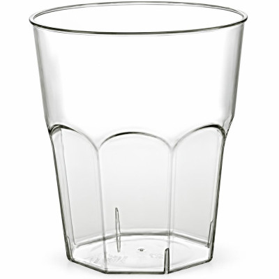 Bicchieri da cocktail riutilizzabili ottagonali 270 cc - 20 pz