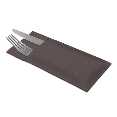 Tovaglioli portaposate Tork Linstyle Premium 39x39 cm cacao - 50 pz