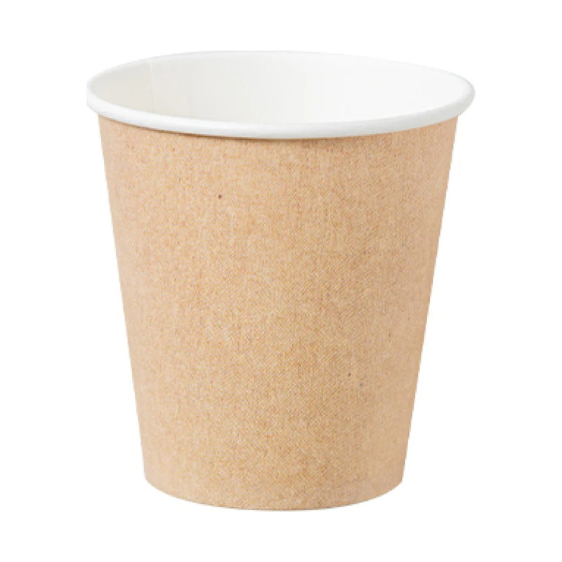 Bicchierini da caffè in cartoncino avana 90 ml (3 oz) per bevande calde e fredde Dampe Jungle Ø 5,7 cm - 50 pz