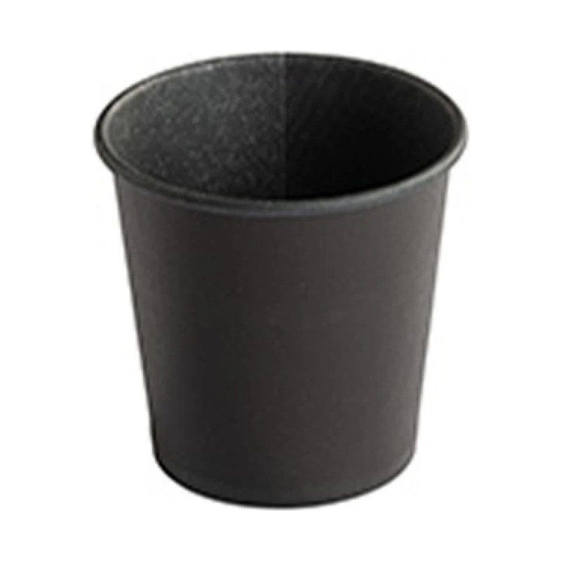 Bicchierini da caffè in cartoncino nero 75 ml (2,5 oz) per bevande calde e fredde Dampe Jungle Ø 5 cm - 50 pz